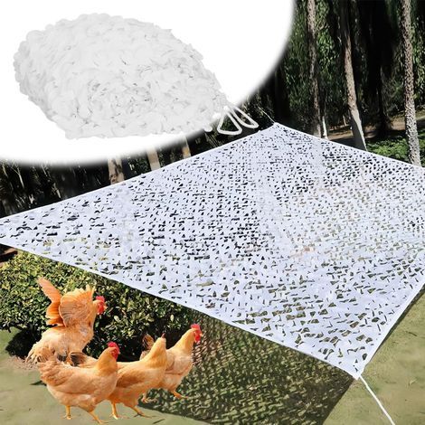 Filet De Camouflage Blanc Voile D'ombrage Camouflage Militaires Camo Netting Sun Shelter Réseau(3x6.0m) (1/4)