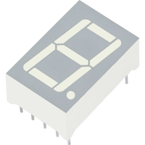 Kingbright 7-Segment-Anzeige Gelb  14.2 mm 1.95 V Ziffernanzahl: 1 SC56-11SYKWA