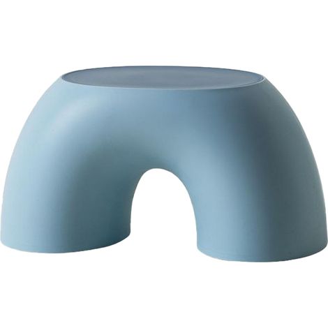 Tabouret enfant en plastique antidérapant, marchepied multifonctionnel bleu pour salle de bain (1/5)