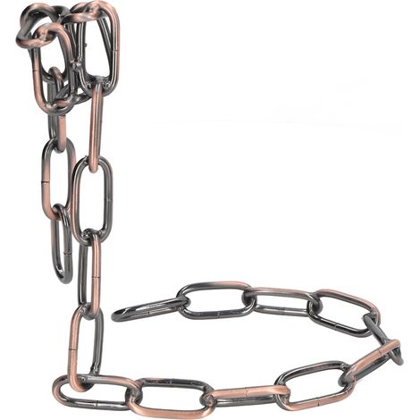 Porte-bouteilles de vin original, suspendu par une chaîne en acier à maillons, couleur bronze. (1/5)