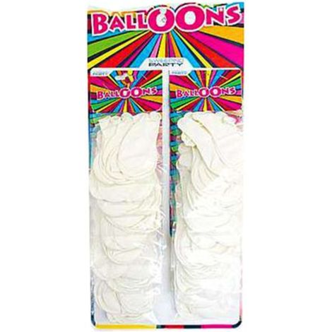 Cartella 20 Buste Da 10 Palloncini 7 Bianco 6905 X1