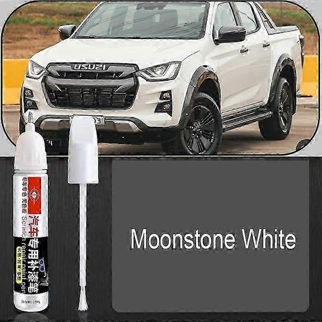 Stylo de retouche peinture (Blanc Pierre de Lune) compatible avec Isuzu D-MAX 2024 - Accessoire d'entretien pour peinture automobile (1/5)