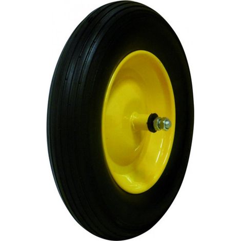 1PZ RUOTA PIENA X CARRIOLA MIS.3.50x8 PERNO CM.17/ASSE CM.11,5 (1/3)