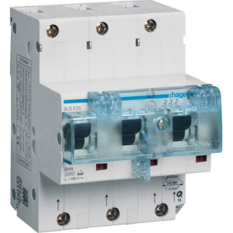 HAGER HTN335E SLS-SCHALTER 3P E-35A HUTSCHIENE