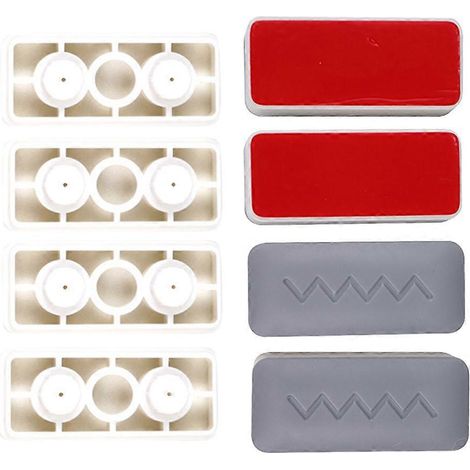Butoirs de siège de toilette compatibles avec bidet, couleurs assorties, lot de 8 (1/4)