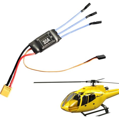 Contrôleur De Vitesse Électrique pour Moteur sans Balais Accessoires Contrôleur de Vitesse d'Avion Multi-Axes Destiné Aux Avions, Hélicoptères, Quadricoptères Et (1/5)