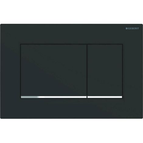Kindfiber OÜ-1 plaque d'interrupteur encastrée, finition noir mat et chrome (1/2)