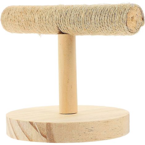 Perchoir en bois pour perroquet, support de jeu compatible avec l'entraînement des oiseaux (lot de 4) (1/5)