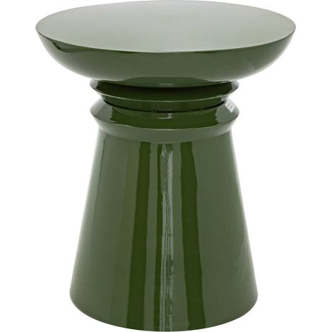 Tavolino totem in metallo verde jaya d38cm - Atmosphera créateur d'intérieur