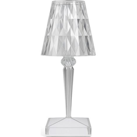 Table Lamp Portable Transparent - USB Rechargeable - Modern Design - Loreen Transparent