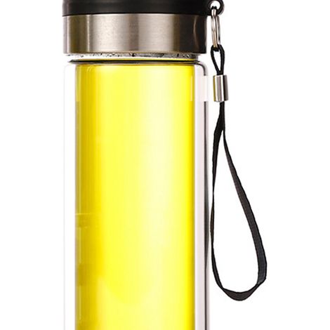 Bouteille séparatrice à thé en verre à double paroi de 450 ml, résistante aux hautes températures (1/5)