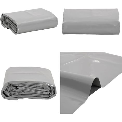 Abdeckplane Grau 2,5x4,5 m 650 g/m² - Gartenmöbel abdecken - Wetterbeständig (1/5)