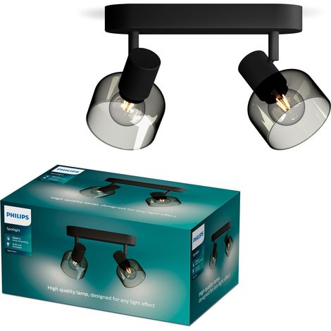 Philips Sleet faretti da soffitto neri moderni ed eleganti