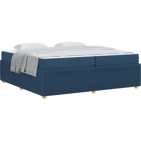 Maison Exclusive - Estructura de cama con colchón Azul 200 x 200 (1/5)