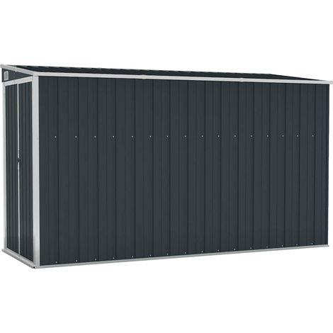 Maison Exclusive - Capanno da Giardino a Parete Antracite 118x288x178 cm Acciaio