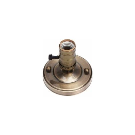 Portalampada E26, base E26, alluminio elettrolitico, portalampada da soffitto vintage retrò con attacco a vite Edison e interruttore.