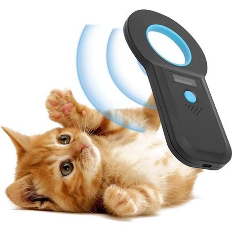 Haustier-Mikrochip-Scanner, elektronischer Haustierchip-Leser (134,2 kHz) mit OLED-Display, unterstützt RFID-Lesegeräte gemäß ISO 11784/11785, FDX-B (1/5)