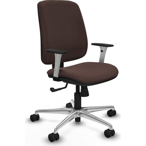 Sedia da ufficio piqueras y crespo Alares marrone scuro similpelle (1/2)