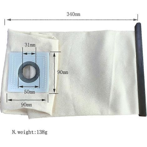 Sac en tissu lavable de rechange pour aspirateur Karcher Karcher T10 T12 T10/1 T12/1 (1/4)