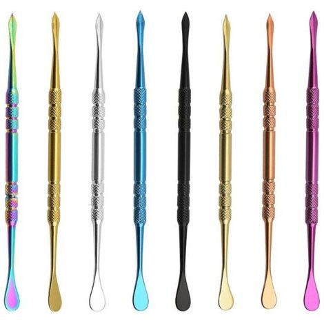 QORVA-Lot de 6 cuillères à sculpter en acier inoxydable pour sculpture sur cire 11,9 cm