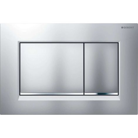 Geberit Piastra attuatore Sigma30 Double Touch, cromata opaca (115.883.JQ.1)