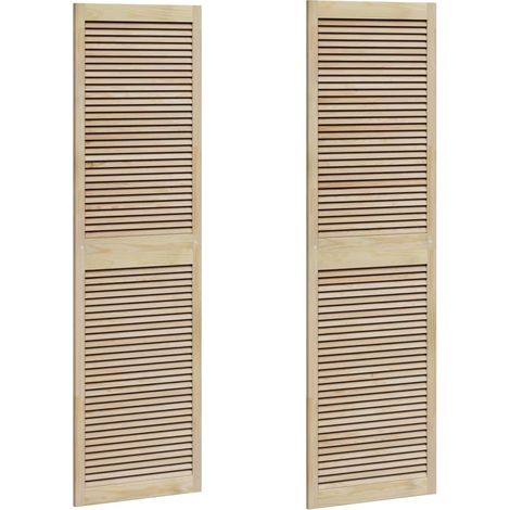 Porte de Cabinet avec porte 2 pcs Naturel 140.5 x 2.1 x 49.5 cm CFW37753 (1/4)