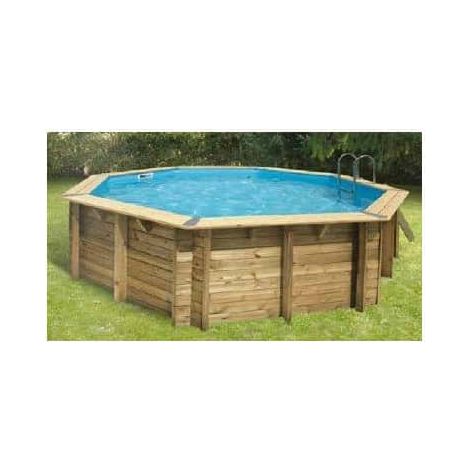 Piscine bois Océa 5,10 x 1,20 m - Liner bleu - Ubbink (1/5)