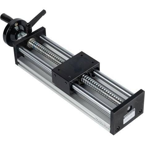 Table Coulissante Manuelle, Course de 200 mm Double axe Optique, Guide Rail Linéaire avec Volant, Linéaires Glissière, Plate-forme de Guidage pour Automatisation non Standard, Fraiseuse CNC (1/4)