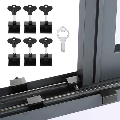 Des verrous de sécurité à clé sont utilisés pour les fenêtres coulissantes verticales et horizontales, les portes coulissantes, etc. (1/5)