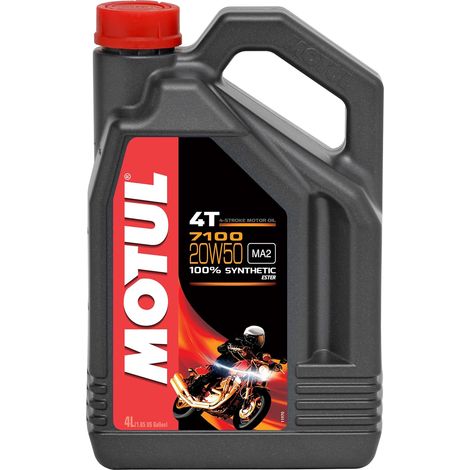 Huile moteur moto d'origine MOTUL 7100 4L 20W50 4L 4T MA2 Ester (1/5)