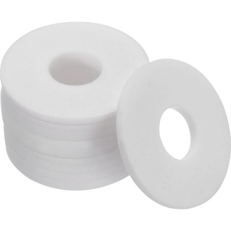 Rondelles Plates, 10 Pièces 40mm OD 14mm ID 3mm d'Épaisseur Dn10 Rondelles d'Étanchéité en Ptfe Joint d'Étanchéité pour Tuyau de Robinet et Tuyau d'Eau (1/5)