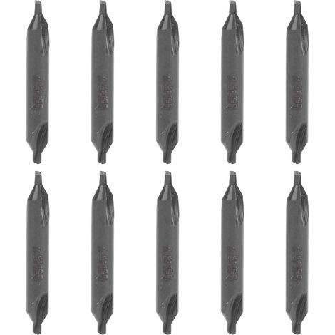 Jeu de forets centraux de type A en acier inoxydable, fournitures industrielles de traitement spécial 2.5mm 10 pièces (1/5)