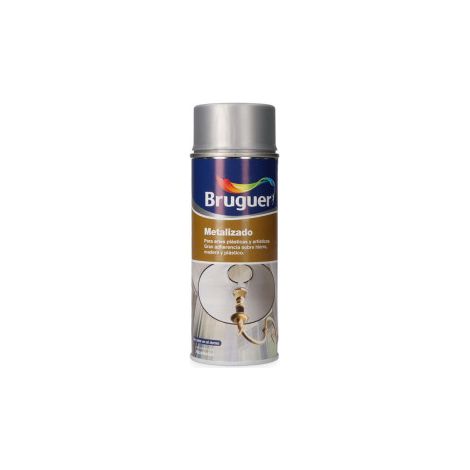 Pintura en spray Bruguer 5198002 Metalizado Plateado 400 ml