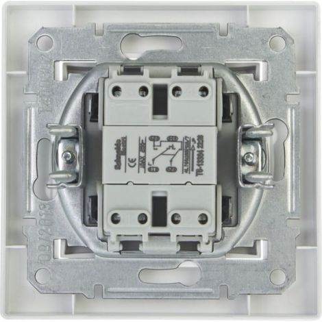 Conector en cruz Asfora, terminales de tornillo, blanco, con marco EPH0500321