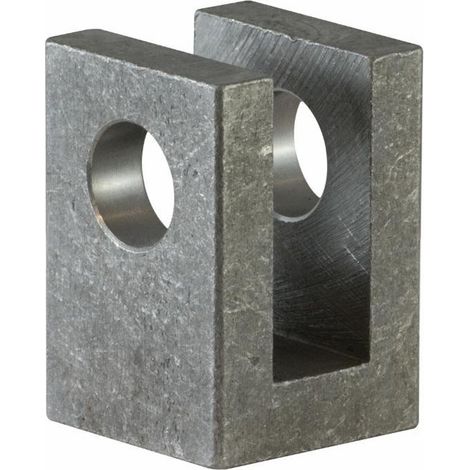 Chape en U Ø 16 pour vérin hydraulique (1/2)