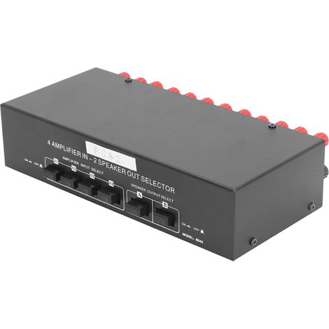 Selettore passivo con 4 amplificatori in 2 diffusori, box audio per la riproduzione di musica. (1/5)