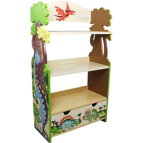 Fantasy Fields  Dinosaur Kingdom Hand Crafted Kids Wooden Bookcase TD-0069A
