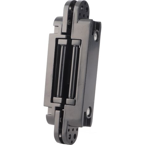 Charnières de porte réglables à angle d'ouverture de 180 degrés, charnière pliante 3D avec vis à six pans creux pour porte en bois, 40 kg, noir (1/5)