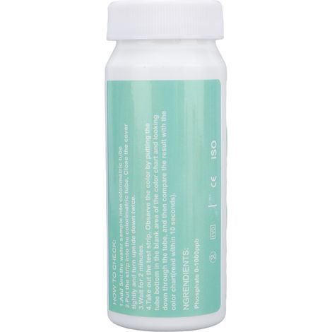 Bandes Réactives pour Test de Phosphate PO4 50 Unités, Détection Rapide et Précise pour Piscine, Aquarium et Eau Potable