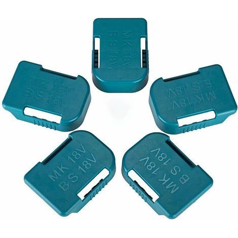 JSSEVN - Set of 5 battery holders for Makita 18V batteries, also for Bosch 18V battery holders, compatible with BL1830, BL1840, BL1850, BL1860, BAT609, and BAT622 batteries (1/5)