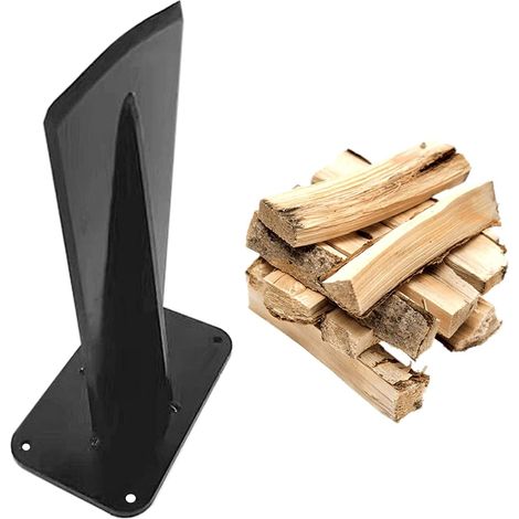 Fendeuse Bois Manuelle Fendeur de Bûches, Cône de vis de Fendeur de Bois de Chauffage pour petit poêle à bois de cheminée (1/2)