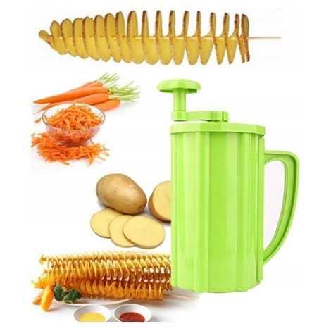 Trituradora de patatas en espiral, cortadora de verduras, trituradora 6231