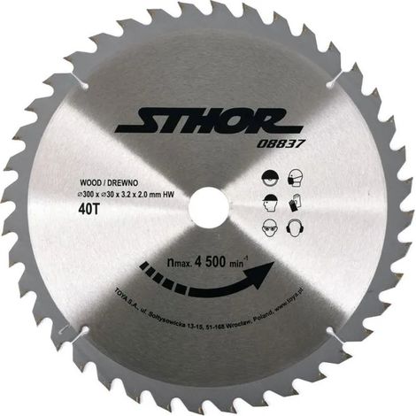 Lama per sega circolare Sthor 08837 300 mm 40 denti