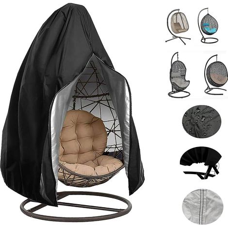 Housse imperméable pour balancelle d'extérieur 230 x 200 cm avec fermeture éclair (1/5)