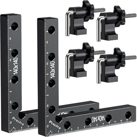 90-degree positioning block, right angle fixing clamp made of aluminum alloy, woodworking tools (14 cm) MUMU (1/4)