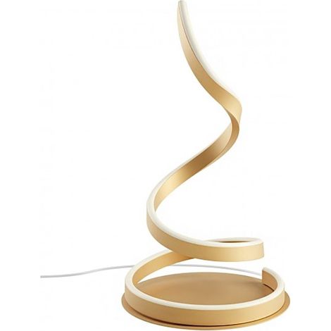 Abat-jour led redo group scroll 01-4279 led cct lampada tavolo classica bronzo dimmerabile