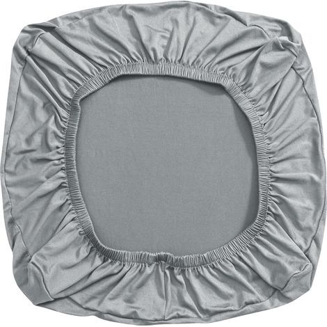 Housse de chaise de bureau grise élastique amovible - Protection lavable - Housse de coussin extensible antidérapante pour siège d'ordinateur rotatif, accoudoirs, pivotants, chaises de jeu (1/5)
