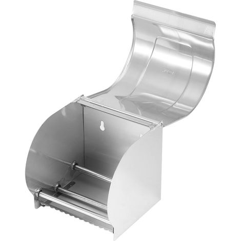 Edelstahl-Rollenpapierhalter, wasserdichte Toilettenpapier-Aufbewahrungsbox, Badezimmeraccessoires (1/5)