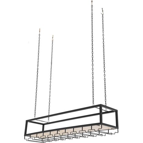 Deckenregal Decken Weinglasregal für die Decke,Deckenweinregal Weinregal Höhenverstellbare Dekoration Regal,Deckenhalterung,Für Bars/Restaurants/Küchen (100 x 25 x 22cm)