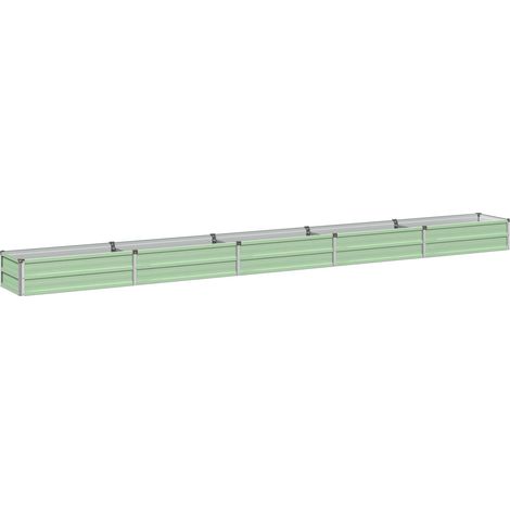Raised Garden Bed Pastel Green 400 x 40 x 24 cm vidaXL